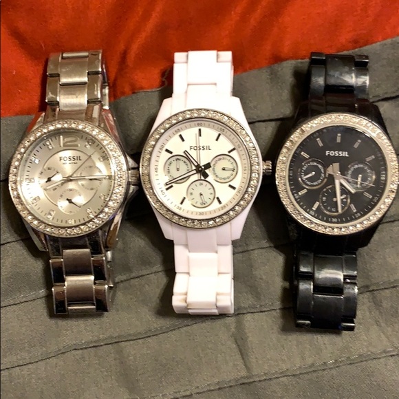3 Fossil Watches - Picture 1 of 7
